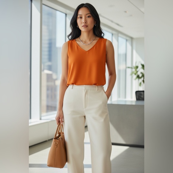 Vince Camuto Tops - Vince Camuto Vibrant Orange Top